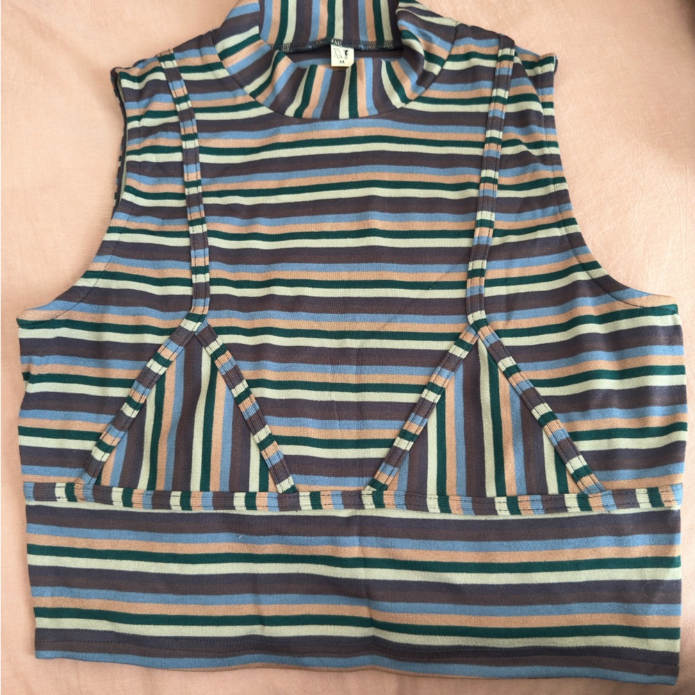 Fashion Brand Company Bra Crop top Mockneck